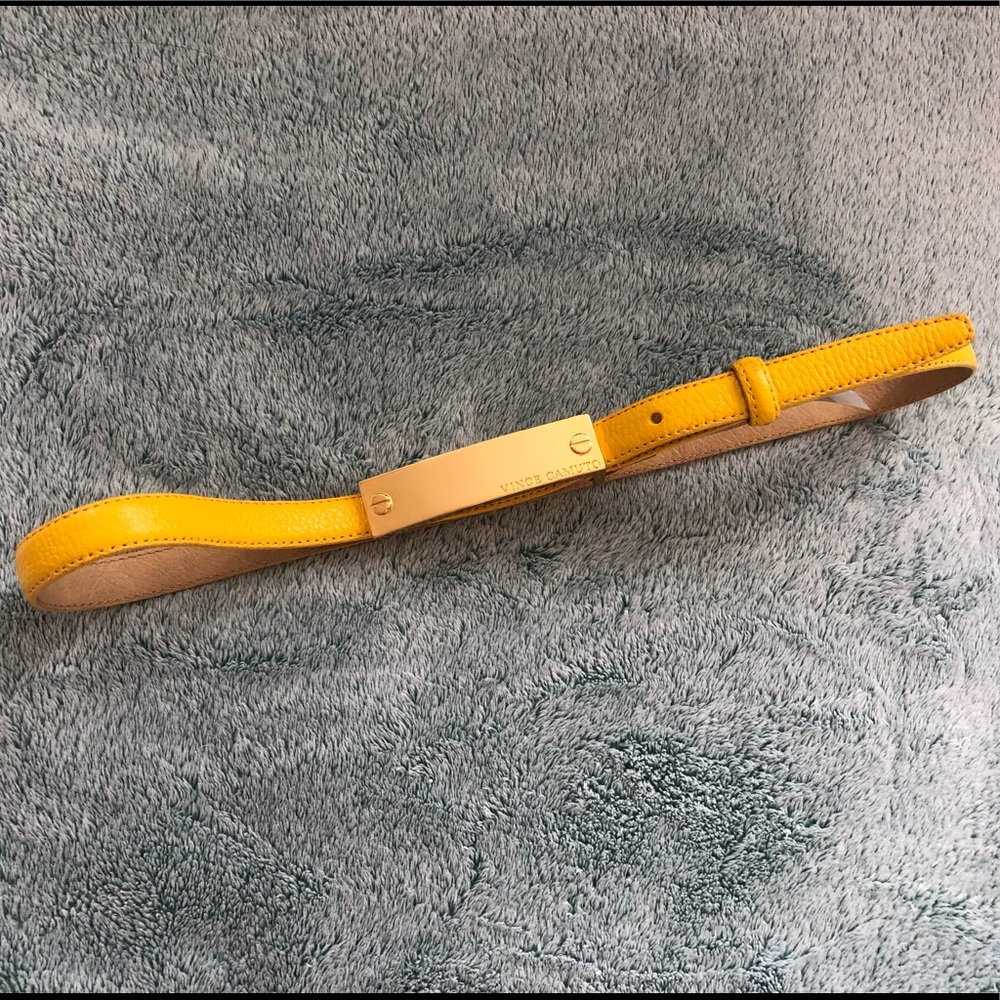 Vince Camuto Yellow Belt